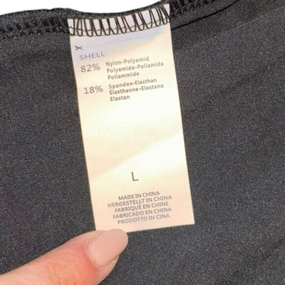 NWT My Charmo UPF 50 Conservative Black Blue Swimsuit Women’s L Beach Summer - Picture 12 of 13